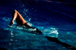 Synchronized with Debora's artistic swimming